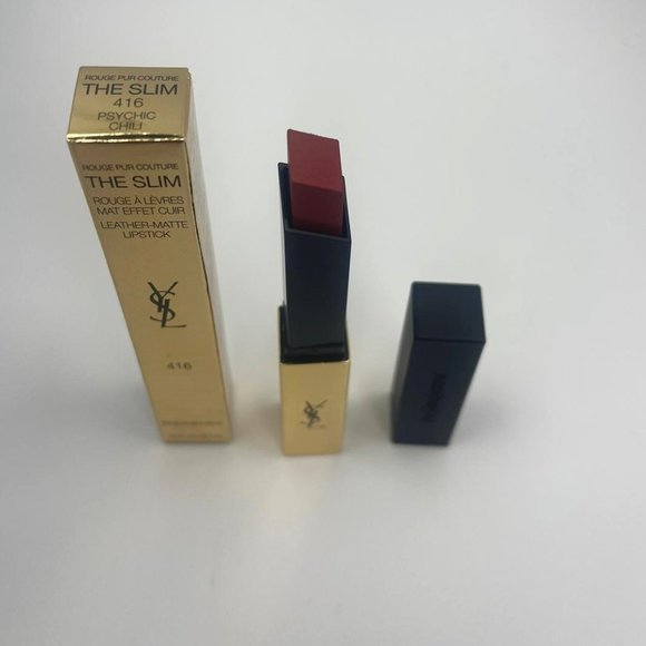 YSL The Slim Longwear Matte Lipstick 416 Psychedelic Chili BRAND NEW - Picture 2 of 3